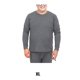 thumbnail image 3 of Jumpingount Ropa interior térmica para hombre de alta elasticidad cómoda de cuello alto de algodón transpirable resistente al frío traje cálido de Camisetas  rejillas/gris oscuro XL, 3 of 6
