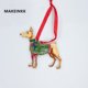 thumbnail image 3 of Adornos navideños personalizados de resina personalizados, venta al por mayor, adornos decorativos colgantes de Navidad para gatos y perros, adornos navideños, 3 of 4