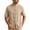 Khaki, variant on Cotton Linen Button Down Shirts for Men Traditional Kung Fu Uniform Short Sleeve Shirt Stand Collar Casual Chinese Frog Buttons Shirts Black 5XL