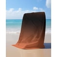 thumbnail image 4 of Orange Black Ombre Beach Towels Oversized Super Absorbent, Modern Gradient Abstract Art Lightweight Bath Towel Quick Dry Sets For Bathroom/Pool/Rv Camping/Beach Play/Gym Room/Picnic 30"x60", 4 of 8