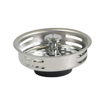 Highcraft Stainless Steel Kitchen Sink Drain Strainer Basket Universal Style Rubber Stopper