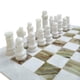 thumbnail image 4 of Juego de mesa de ajedrez Lavish Staunton, color blanco y verde, ónix y mármol, 4 of 8