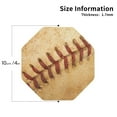 thumbnail image 3 of Balery 4 Pcs Vintage Baseballleather Coasters Set, Drink Table Cup Coasters For Living Room Kitchen Coffee Decor, 3 of 9