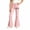 Z256 Pink, variant on Landzoo Girls Flared Pants Bowknot Graphic Slim Fit High Waisted Fall Casual Kid Girls Trousers