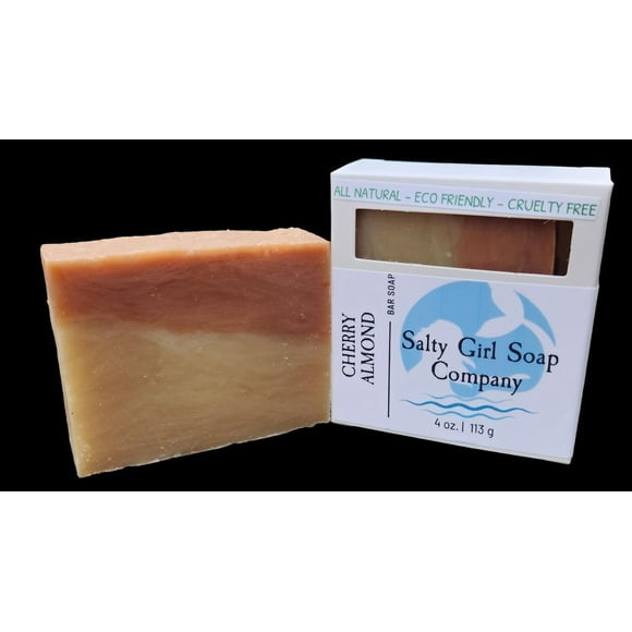 Cherry Almond Soap Bar Natural SkinCare by Salty Girl Soap Co