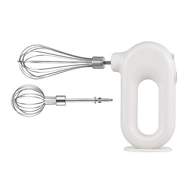 Egg Beater Electric Mixer Kitchen Gadget Adjustable 4 Quick Charging Household Accessories Adjustable Whipped Cream Eggs Stirrer White