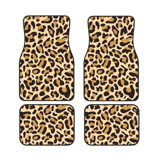 Leopard car online floor mats