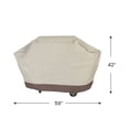 thumbnail image 5 of LB International Durable Full Outdoor Patio Premium Embossed Gas Grill Cover - Taupe, 5 of 5
