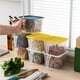thumbnail image 5 of Billuyoard Contenedor de alimentos, contenedor de almacenamiento de alimentos de cocina con cesta escurridora, organizador de ahorro con caja de Organizadores de utensilios de cocina No.2, 5 of 6
