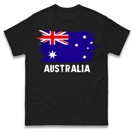 Australia Flag T shirt Australian Pride Nationality Supporter T-Shirts cricket