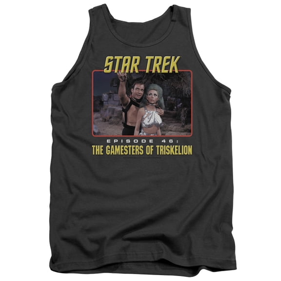Star Trek Episode 46 Adult Tank Top Charcoal