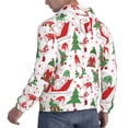 thumbnail image 6 of Picia Gnomes Merry Christmas Pattern Casual Men's Hoodie - Lightweight Hooded Sweatshirt with Kangaroo Pocket, Comfortable Pullover for Everyday, Travel-3X-Large, 6 of 7