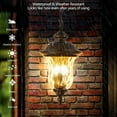 thumbnail image 4 of 22"(H) Vintage Outdoor Wall Lantern, Weatherproof Exterior Sconce Light with Clear Glass Shade, Waterproof Wall Mount Light Fixture for Patio, Porch, or Entryway(One Piece & No Bulb), 4 of 7