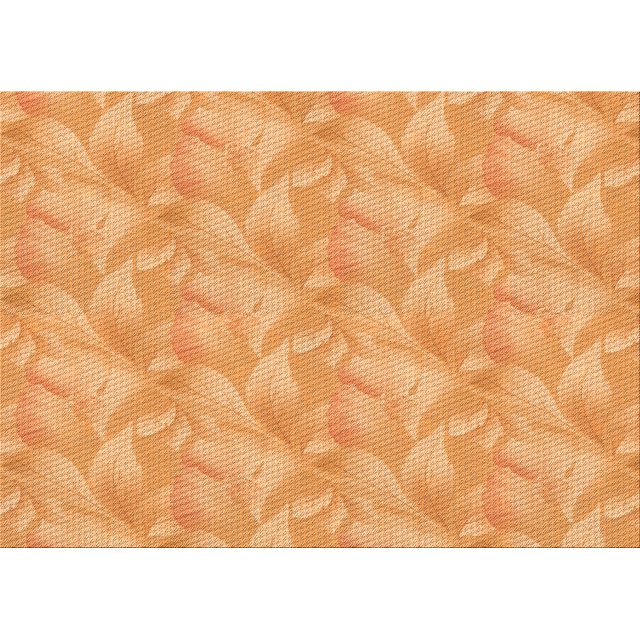 Ahgly Company Machine Washable Indoor Rectangle Transitional Neon Orange Area Rugs, 8' x 10'