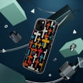 thumbnail image 4 of DistinctInk Hybrid (Acrylic / TPU) Clear Slim Fit Case for Apple iPhone 12 MINI (5.4" Screen) - "Vibrant Minimalist Christian Cross Pattern", 4 of 8