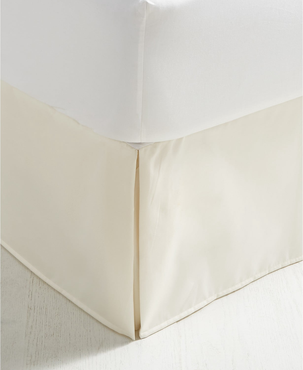 Charter Club Damask Solid 550 Thread Count 100 Percent Supima Cotton Queen Bedskirt, Ivory