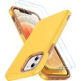 thumbnail image 3 of SPIDERCASE Diseñado para iPhone 12/iPhone 12 Pro, [protección contra caídas de grado militar de 10 pies] [con 2 protectores de pantalla de vidrio templado] Funda protectora para iPhone 12/12 Pro (amar, 3 of 4