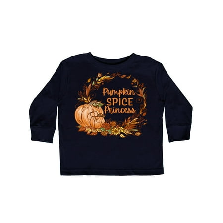 

Inktastic Pumpkin Spice Princess with Autumn Leaves Gift Toddler Boy or Toddler Girl Long Sleeve T-Shirt