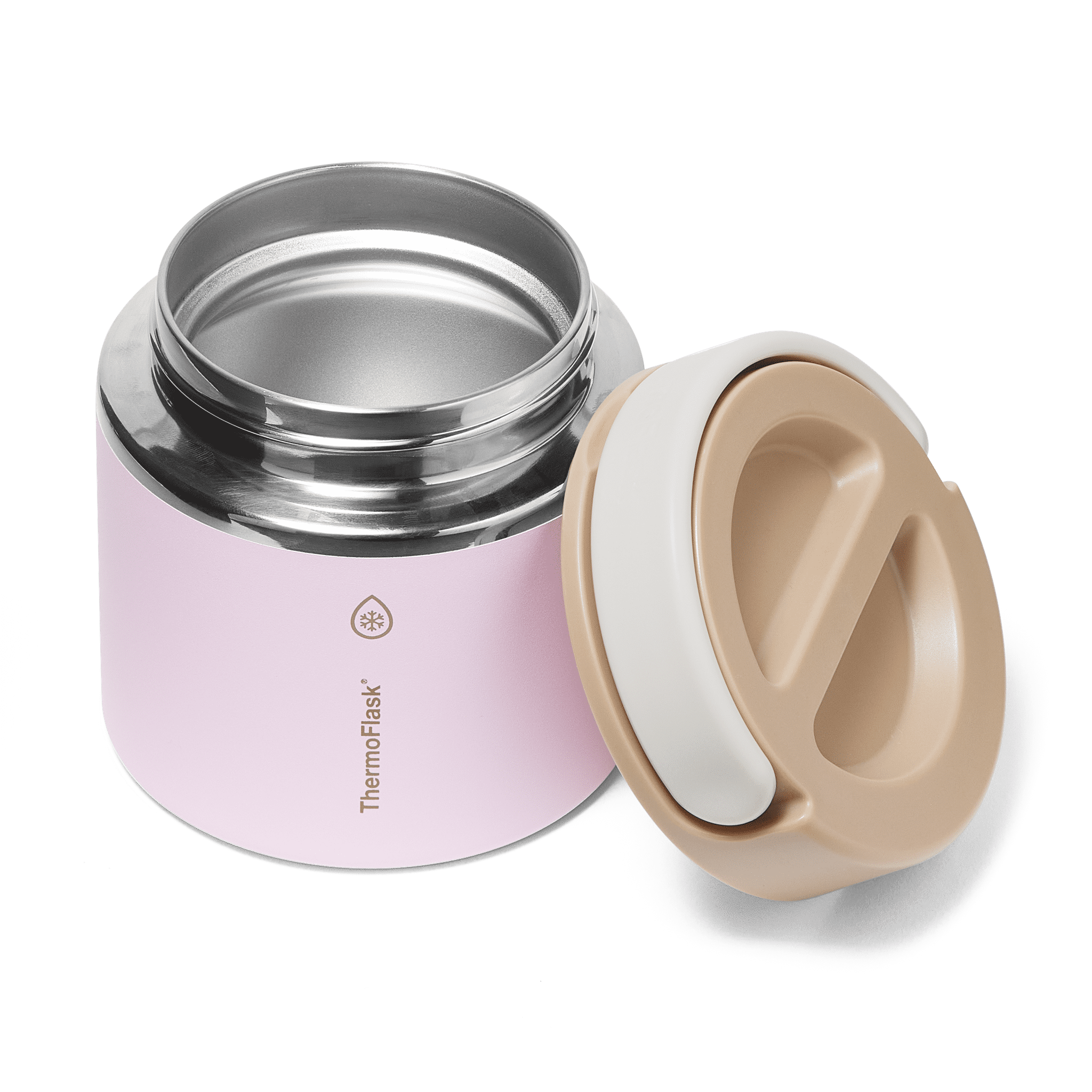 ThermoFlask 20 oz Double Wall Insulated Food Jar, Blush Sandstone
