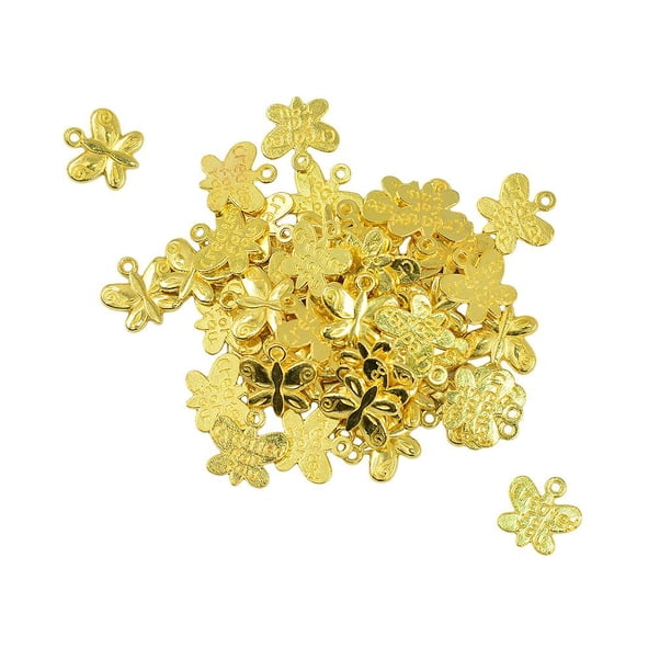 Colgantes de 50x Colgante Forma Mariposa para DIY Joyería Bisutería