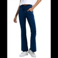 thumbnail image 3 of Leggings de Yoga de Mezclilla Ajustados con Bolsillos y Cintura Alta para Mujer Azul Profundo XL, 3 of 7