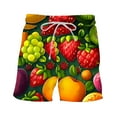 thumbnail image 4 of Xysaqa Mens Swim Trunks Big & Tall Men's Swimwear Swimsuits Hawaiian Beach Shorts Funny Fruits Print Men Swimming Trunks Casual Summer Board Shorts Bathing Suits 3X 4X 5X, 4 of 6