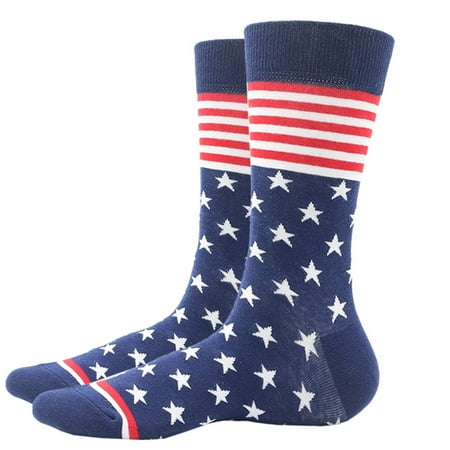 

Womens Socks Striped Star Colored Classic Casual Simple Versatile Mid Length Socks for Women