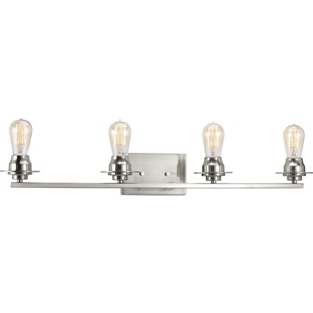 

Debut Collection Four-Light Brushed Nickel Farmhouse Bath Vanity Light