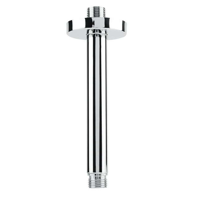 Uadme Soporte de Techo de Ducha de Acero Inoxidable Soporte de Pared de Tubo de Brazo de Ducha Superior Redondo de Acero Inoxidable para Cabezal de Ducha de Techo de baño(8 Inches)