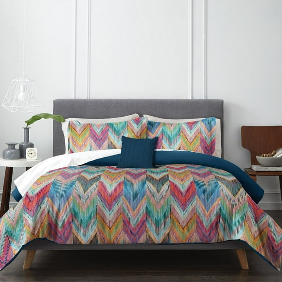Wabasso 4pc Chevron Twin Comforter Set