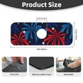 thumbnail image 2 of Fuzoiu Red White Blue Fireworks Print Kitchen Faucet Suction Pad, Sink Splash Guard Faucet Mat, Faucet Handle Drip Catcher Tray Drying Mat For Bathroom Kitchen Bathroom Countertop, 2 of 7