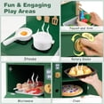thumbnail image 6 of Costway Play Kitchen for Kids with Stoves Faucet Sink Microwave Oven Cooking Accessories Green, 6 of 10