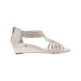 thumbnail image 2 of Charter Club Womens Ginifur Faux Leather Casual Wedge Sandals, 2 of 3