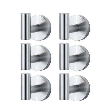 

WOWOW Bathroom Hardware Hook Brushed Nciklel Set Of 6