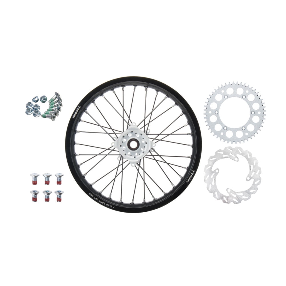 Protrax Complete Rear Wheel Rim 18X 2.15 Black Hub compatible with FC250 FC450 15-17 