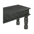 thumbnail image 2 of Milton Carved Dining Bench Antique Black, 2 of 5