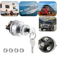 thumbnail image 2 of Universal Ignition Switch With Key 4 Position 12V/24V For Car Truck Tractor TAPDRA Accessory Part, 2 of 2