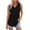 Black, variant on Basics Tank Tops for Women, Cotton Flex Tank Tops Women's Solid Color V Neck Cover Strip Casual Blouse Black XXL