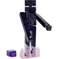 thumbnail image 3 of Minecraft Craft-A-Block Enderman Action Figure & Accessory, 3.25-in Scale Toy with Pixelated Design, 3 of 6