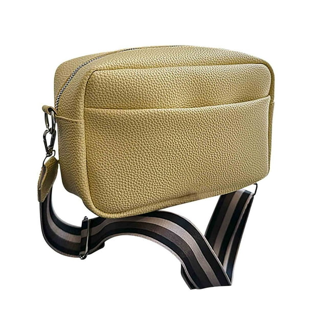 Bolsos Crossbody para Mujeres Bolso de Cuero de Hombro de un Compartimento Múltiple de Gran Capacidad, Bolso de Mensajero con Cremallera Doble para Citas Bolsos de Viaje de Compras para Mujeres