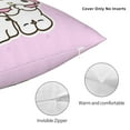 thumbnail image 3 of Kuromi and My Melody Throw Pillow Cover Decoration Pillow Case Cushion for Home Sofa Couch 18"x18", 3 of 7