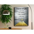 thumbnail image 5 of 7 Rules of Life Motivational Poster Printed on Canvas Wall Decor for Living Room inspirational wall art Size12 x 16 motivational wall art For Bedroom or Home Framed Positive Wall Art for Office, 5 of 6