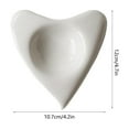 thumbnail image 3 of Leodye 1PCS Ceramic Heart-shaped Candle Holder Exquisite Design Valentine's Day Party Wedding Table Decor Romantic Gift Accessory -4.2 * 4.7 * 1.4in, 3 of 6