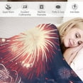 thumbnail image 3 of Flannel Blanket for Bed July 4th Fireworks American Patriotic Velvet Flannel Blanket for Couch Bed Sofa 4th of July Independence Day Throw Blanket Novelty Unique Ideas Gifts Blankets 50"x60", 3 of 8