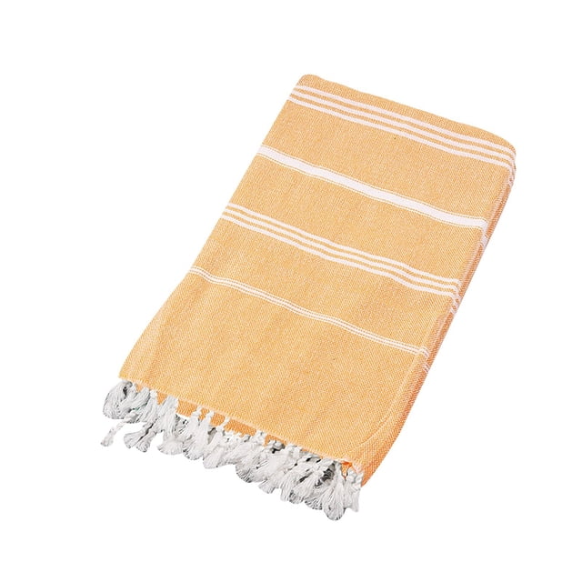 Serviette de Plage Turque Antiadhésive Design Rayé Sable pour Adultes Sauna Extérieur Châle