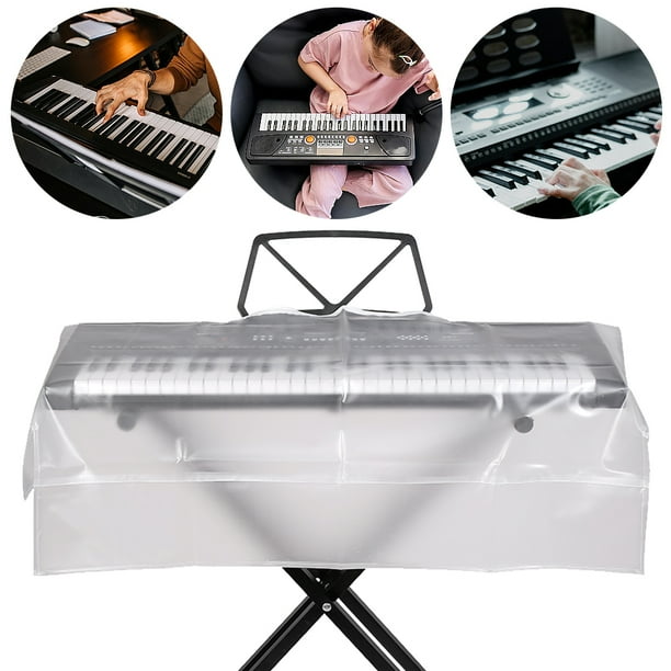 Cubierta Piano Digital Esmerilada Transparente 88 Teclas Impermeable FLhrweasw