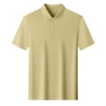 thumbnail image 3 of FRSASU Men's Polo Shirt Golf Quick Dry Performance Short Sleeve Casual Athletic Collared Tennis T-Shirt Yellow, 3 of 5