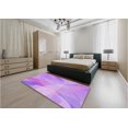 thumbnail image 4 of Ahgly Company Indoor Rectangle Patterned Violet Purple Area Rugs, 5' x 7', 4 of 6
