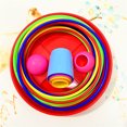 thumbnail image 5 of Juego de anillos de lanzamiento para niños, juguete de apilamiento, diversión en interiores y exteriores, círculo de interacción entre padres e hijos, regalo de educación temprana, 5 of 5