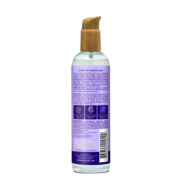 SHEA MOISTURE Purple Rice Water Strength + Color Care Oil Serum (4oz) SHEA MOISTURE Purple Rice Water Strength + Color Care Oil Serum (4oz)